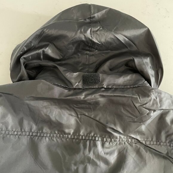 Elevate W Darien Lightweight Full Zip Windbreaker Jacket w Hood Black Sz XS NWT - Picture 8 of 14